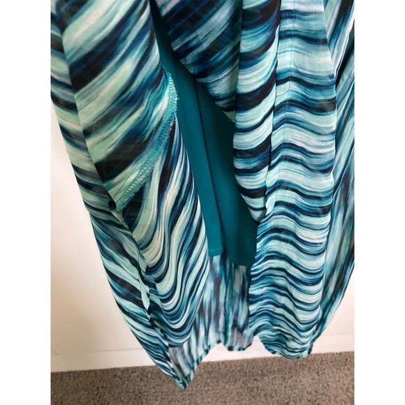 Lane Bryant Dress High Low Multicolor Strapless Size XL* - Picture 7 of 12